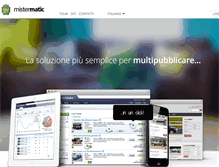 Tablet Screenshot of mistermatic.it